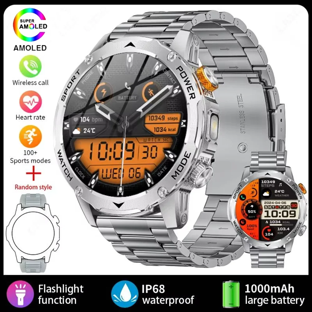2025 Smart Watch 1.7-Inch Large Screen 1000mAh Battery Adult Men Fitness Tracker - Picture 24 of 24