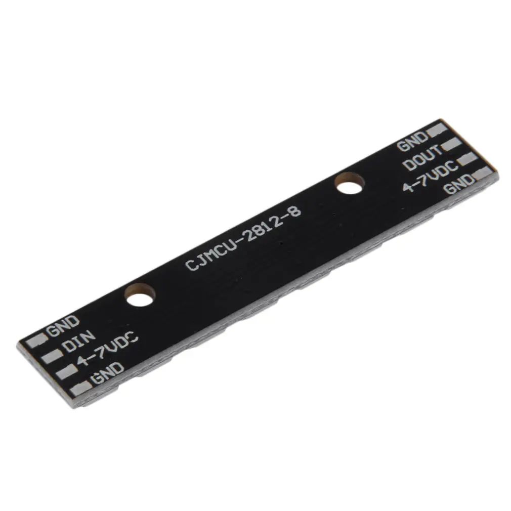 8 Channel WS2812 5050 RGB LED Lights Built-in Full Color-Driven Development Board 8 Bits Strip Shape Board Electronic DIY