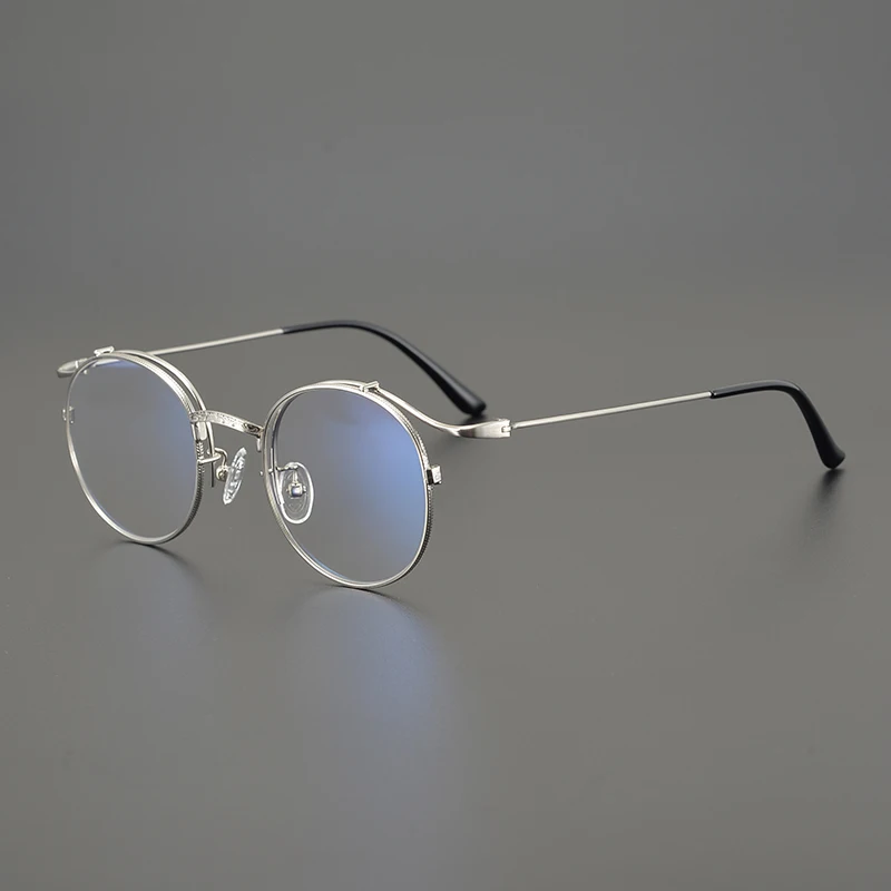 

Japanese Handmade Retro Round Glasses Frame Men Titanium Male Myopia Eyeglasses Fashion Female Reading Eyewear Anti Blue Gafas