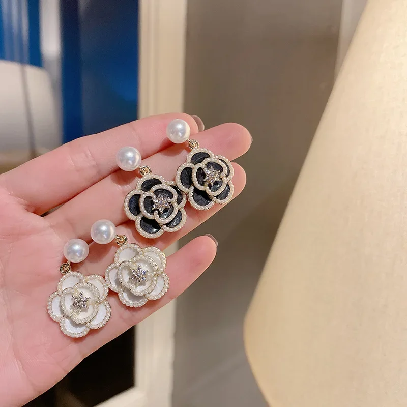 

TKJ New Flower Earrings Charming Women's Exquisite Cocktail Party Jewellery Brithday Gift Wholesale