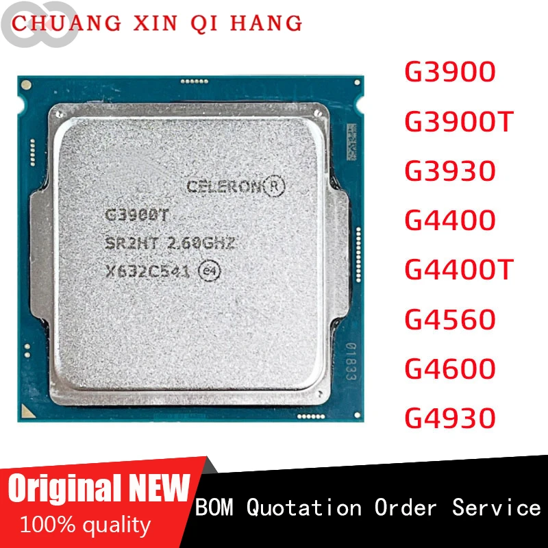 Per G3900 G3900T G3930 G4400 G4400T G4560 G4600 G4930 Usato Intel Celeron Cache Processore Cpu Dual-Core Sr2Hv Lga1151 Vassoio