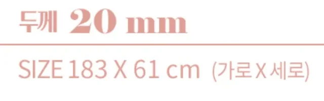 20mm 요가매트 + 운동 가이드 포스터