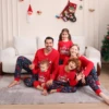 Christmas Family Pajamas 2024 Multicolour Cartoon Print Christmas Set Mother Kids Xmas Tops Family Matching Outfits  Baby Clothe 6