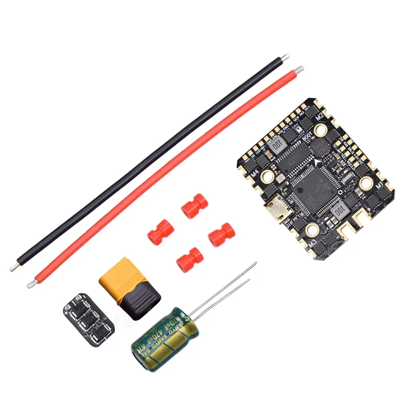 

Instock JHEMCU GHF420AIO 40A Flight Control ESC AIO 2-6S MPU6000 Blackbox OSD 20x20MM For HD VTX FPV Racing Drone