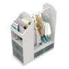 Kids Costume Organizer、 Costume Rack、Kids Armoire、Open Hanging Armoire Closet with Mirror-WHITE 3
