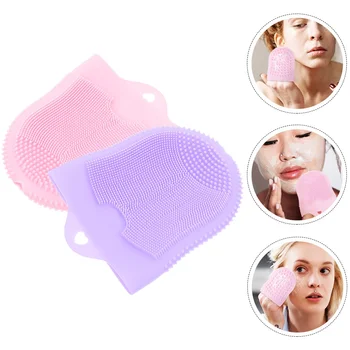 1pcs Cleansing Massage Finger Cots Facial Brush Silicone Skin Care Deep Cleaning Handhold Silica Gel Women Beauty Health