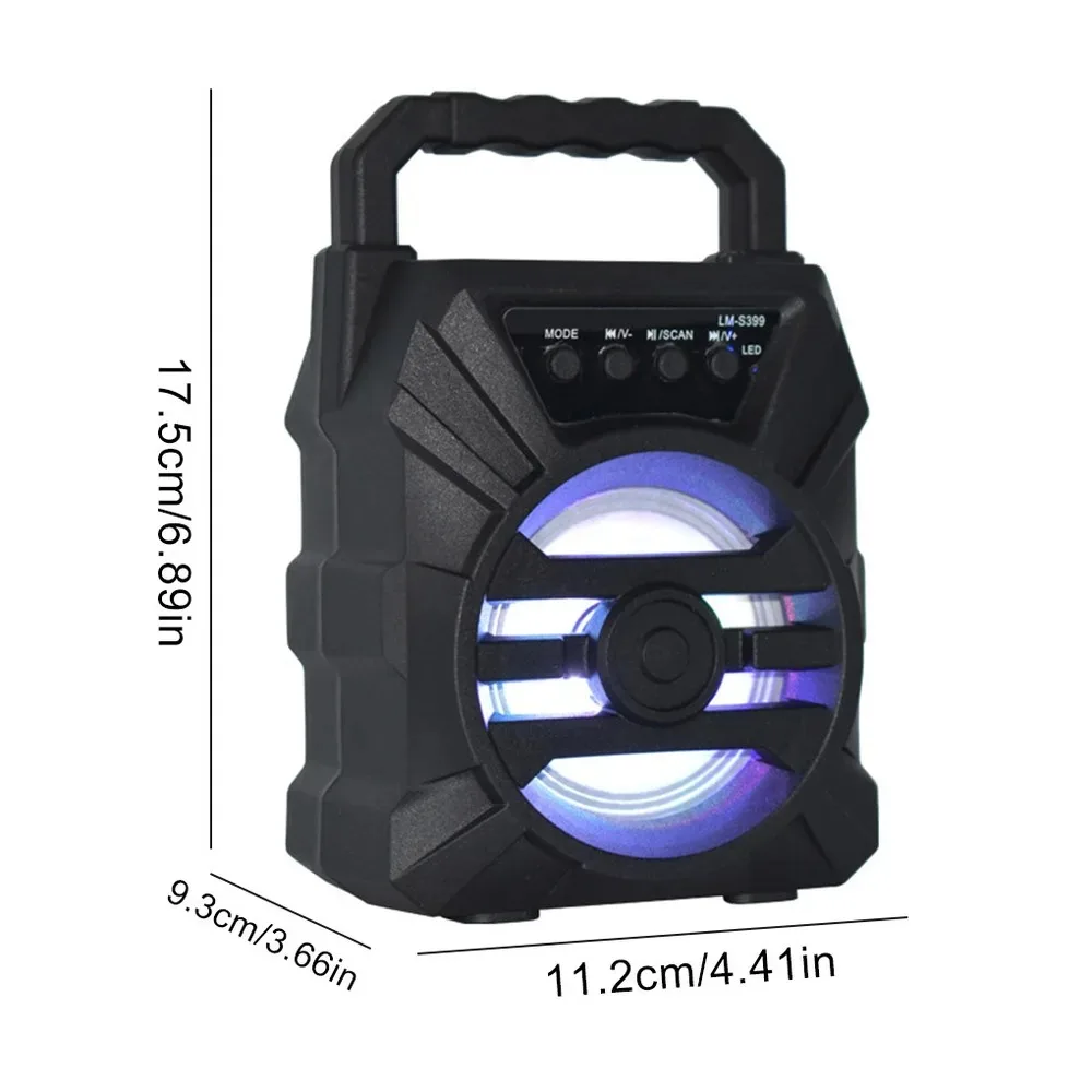 Description Picture 3 of item500mAh Bluetooth speaker Sound box high power bluetooth speakers TF Udisk karaoke handheld sound subwoofers for dancing