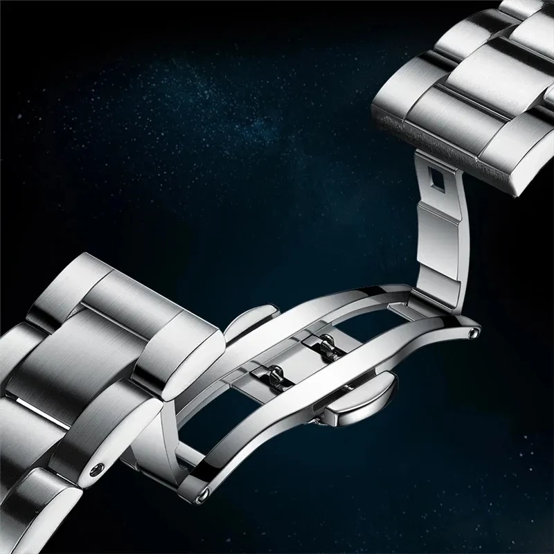 2024 LIGE New Watch Men Automatic Mechanical Tourbillon Clock Fashion Sport Diving Watch 100ATM Waterproof Luminous Watches Mens - Image 6