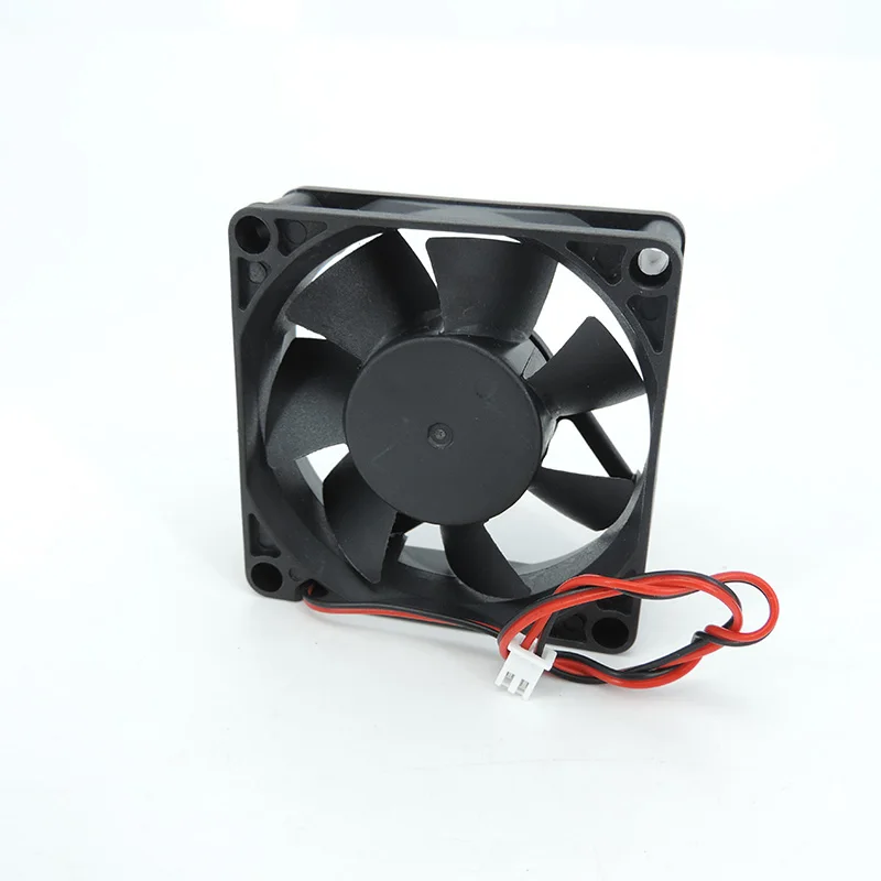 70MM Guard Metal Grill 2pin DC 5V 12V 24V Cooling Fan Comptuter CPU Sleeve Bearing Fan Case Cooling 7025 xh2.54 2pin L1 gaming cooling fan
