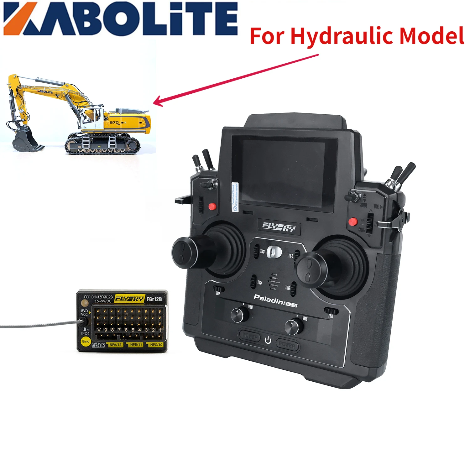 Flysky PL18 EV Lite Transmitter, YAABOLiTE For Hydraulic Model 970 ImJ CaAATA 3