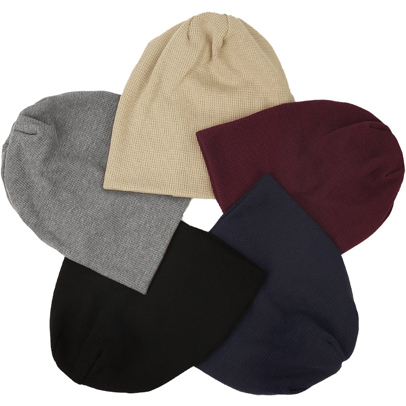 Geebro Fashion Women's Fashion Beanie Hat New Autumn Winter Solid Color Hats Female Soft Knit Cap Hip Hop  Skullies Gorras 3