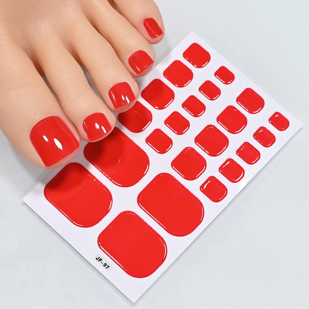 Toe Nail Sticker Wraps close-up