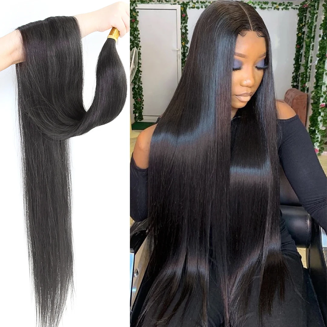 Weave Bundle One-Donor Virgin Hair Straight Indian Non Trasformati Virgin Young Girl Colore Naturale Umano 9A Capelli Di Visone