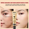 BB Cream Brighten Even Skin Tone Liquid Foundation Moisturizing Hydrating Concealer Cover Blemishes Concel Pores Makeup Base 2