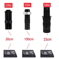 Magnification Adjustable 180X 150X 130X Zoom C Mount Lens 0.7X~4.5X Magnification For HDMI USB Industry Video Microscope Camera 2