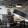 LED Round Pendant Light 110V/220V Ceiling Chandelier Office Ring Hanging Lamps Dining Living Room Home Ceiling Lighting Fixture 6