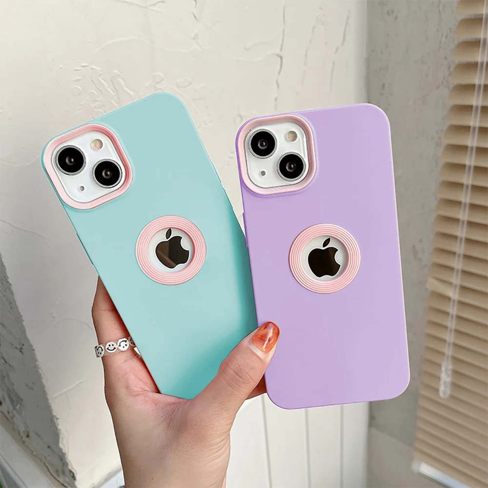 Fashionable Dual-Tone Shockproof Silicone Phone Case