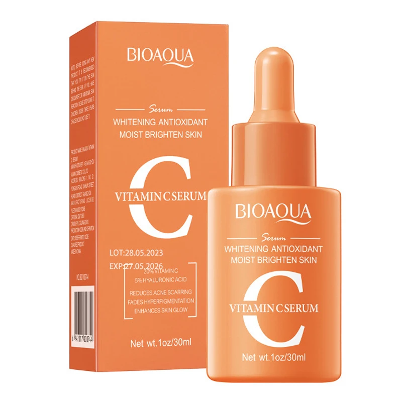 Bioaqua vitamina c retinol ácido hialurônico soro para rosto hidratante anti rugas anti-envelhecimento clareamento essência facial cuidados com a pele 5