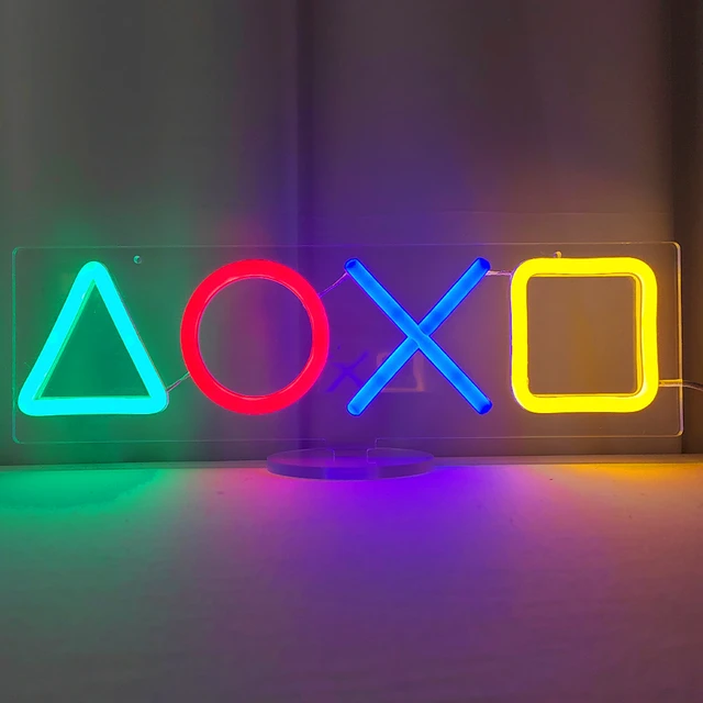 Playstation Logo Wall Mountable Colorful Lamp 