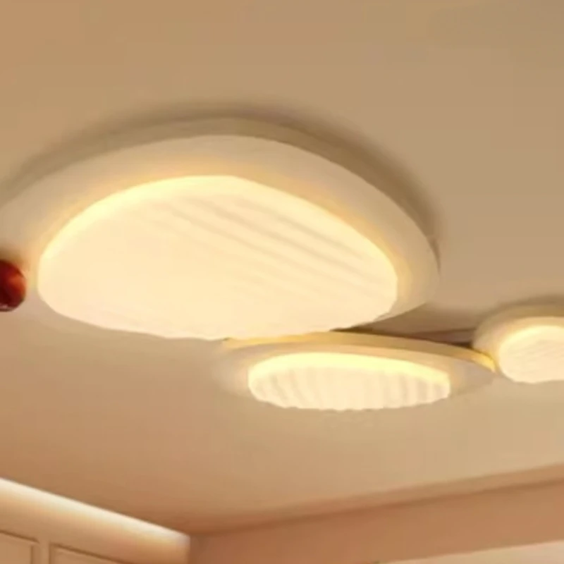 Potato chips cream wind living room lamp simple and super brighteye protection whole house lamps