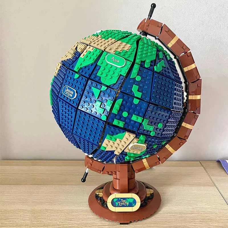 Idées carte du Globe et de la terre, 2585 pièces, assemblage de blocs de  construction Moc, Kit modèle Compatible 21332, briques éducatives, jouets  pour enfants, cadeau - AliExpress