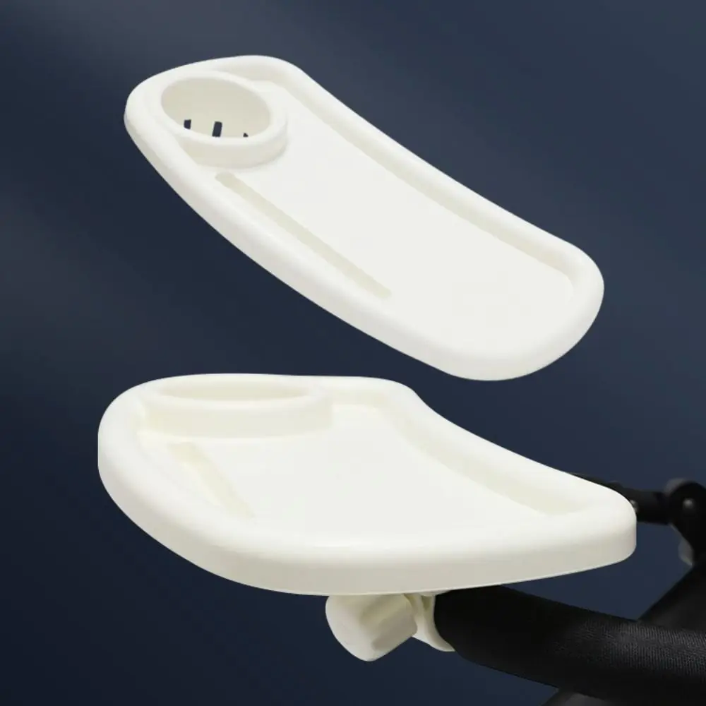 Snack Tray Baby Stroller Dinner Table Tray Milk Bottle Cup Holder Stroller Accessory Cart Pram Snack Tray Baby Feeding Supplies