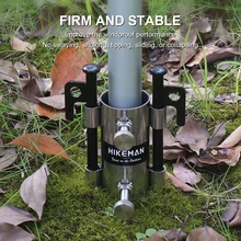 

Awning Rod Holder Stainless Steel Nut Adjustable Baffle Outdoor Hike Camping Canopy Fishing Umbrella Pole Windproof Fixed Stand