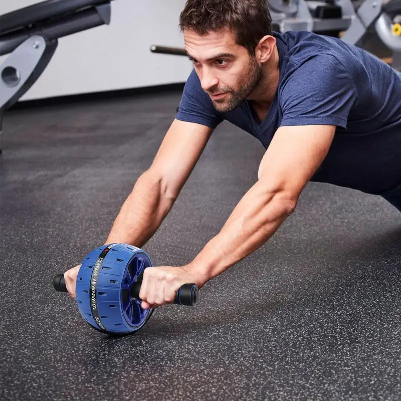 Abdominal Wheel Home Gym Roller AB Roller Gymnastic Wheel Fitness Abdominal Training Sports Equipment Supplies for Body Shaping abdominal wheel abdominal fitness instrument abdominal workout aids