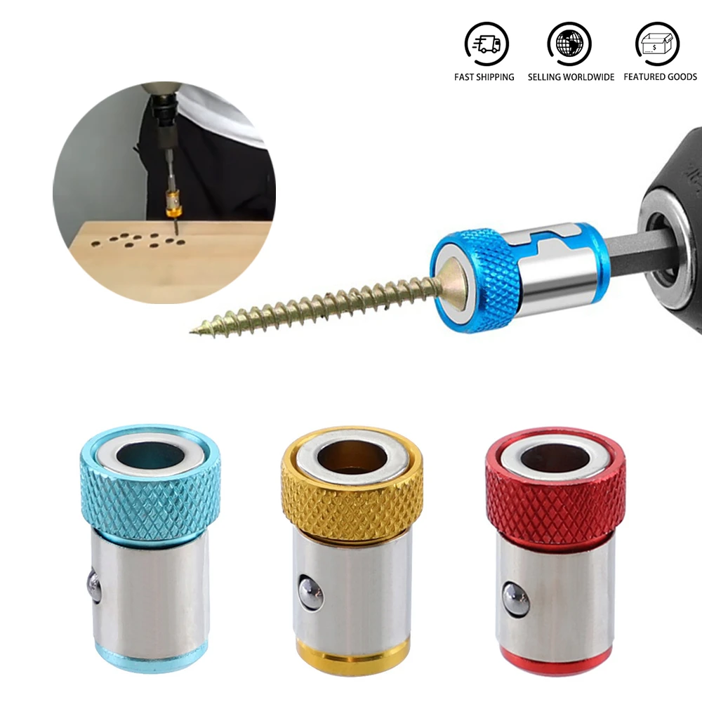 6.35mm Universal Magnetic Ring Alloy Screwdriver Bit Anti-corrosion Strong Magnetizer Drill Bit Magnetic Tool magnetic drill bits
