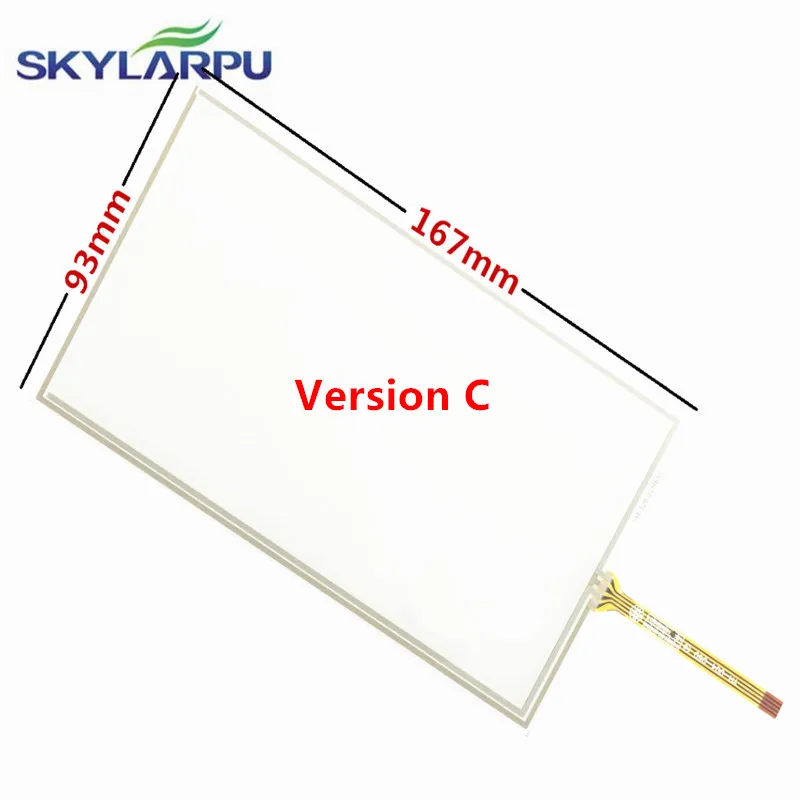 Skylarpu-handwriting External Touch Screen Panel Car Dvd Navegação Novo 6.95 167 mm x 93 mm Tm070rdh01 C070vw03 - Imagem 2