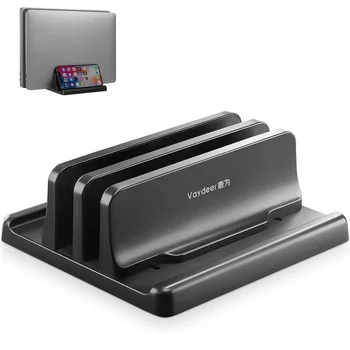 Vertical Laptop Stand Plastic Portable Macbook/Tablet/Phone Holder Adjustable Desktop Notebook Dock Space Save Accessory-Vaydeer 1