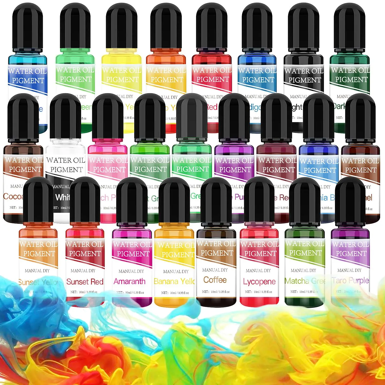 1Set 24Colors Gypsum Cement Coloring Dye Plaster Craft Pigment Concentrate Cement Plaster Mold Making Coating Handmade Supplies gypsum cement pigment
