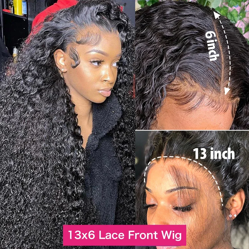Kinky Curly Wigs 13x6 HD Lace Frontal Wig Human Hair 4C Curly 13x4 Lace Front Human Hair Wigs Glueless 6x4 HD Closure Wig human hair wig