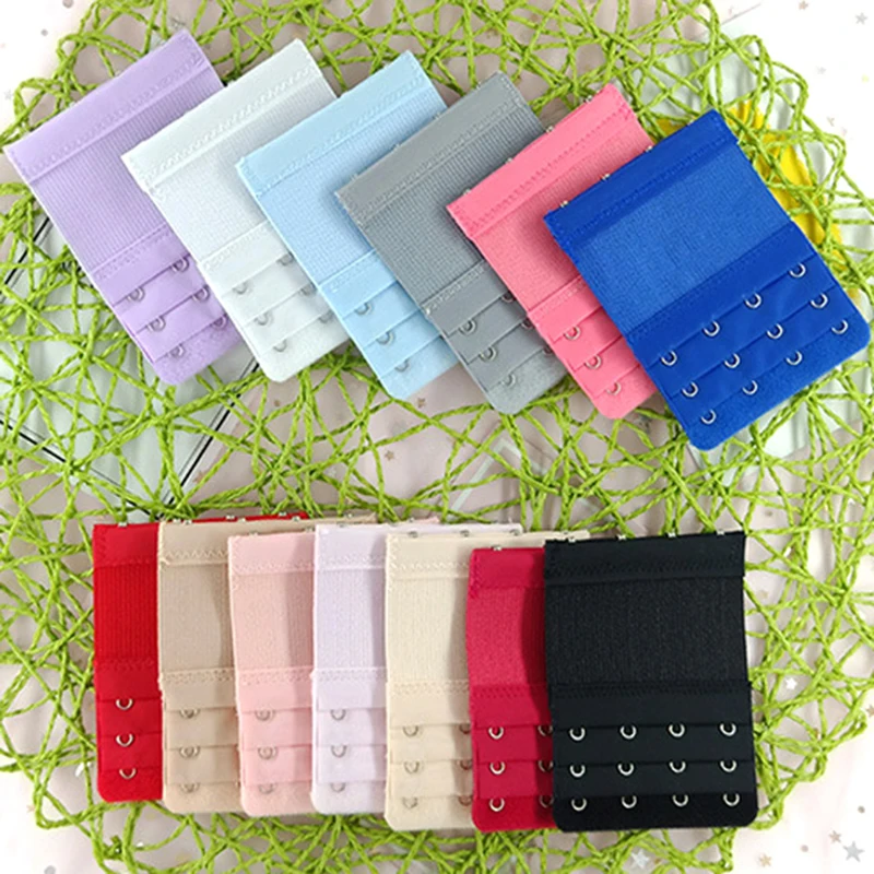 New Women Bra Extension Strap Extenders 3 Rows 4 Buckles Elastic Bra Extender Hook Clip Adjustable Belt Buckle Bra Accessories women 3 rows 5 hooks bra extender extension clip on strap bra lengthened buckle adjustable buckles bra clasp w2