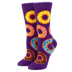 Harajuku Cotton Cartoon Pattern Unisex Socks - Funny & Happy Kawaii Design - EU 37-44 (2)