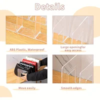 2 Pieces Luxury Bag Storage Rack, Ladies Handbag Display Racks, Wardrobe Divider Transparent Acrylic Purse Bookshelf, Organizer 2