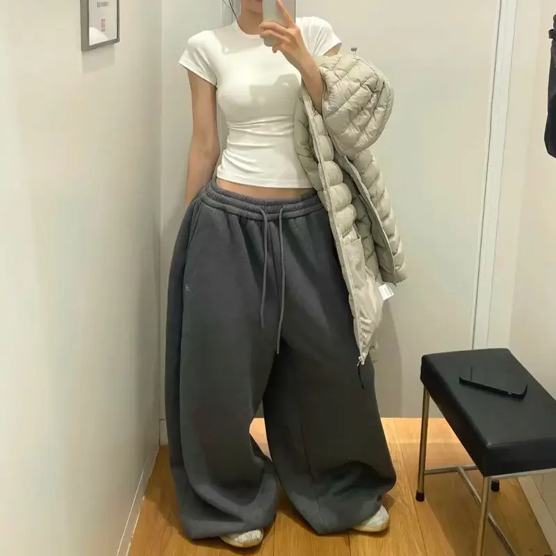 [UNISEX] 高個子OK! SCULPTED CURVED SWEATPANTS/ 1色