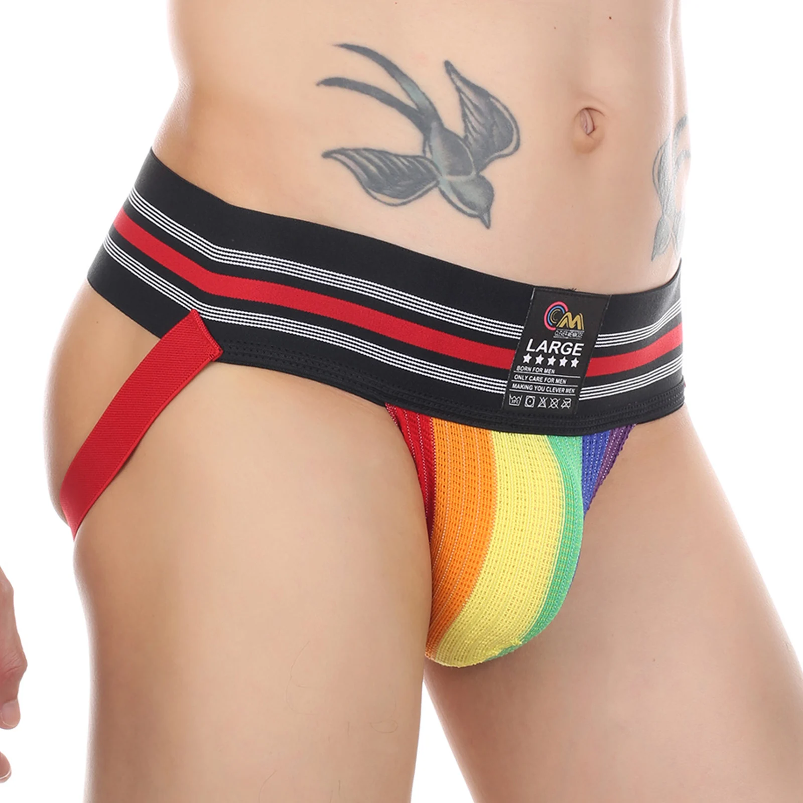 Male Underwear Men Sexy Jockstrap Thong G String Cotton Underpants