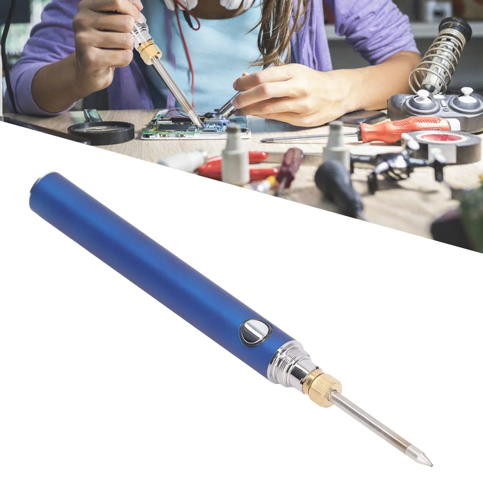 Electric Soldering Iron USB Charging 4 Levels Adjustable Cordless Welding Tool For Electronic Repair 200-460℃