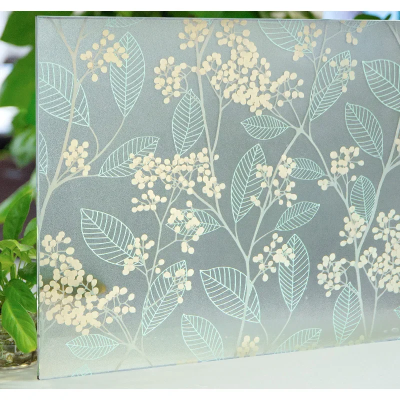 Matte Window Film Stained Glass Decorative Uv Window Sticker Privacy Frosted Self Adhesive Film Decal for Glass