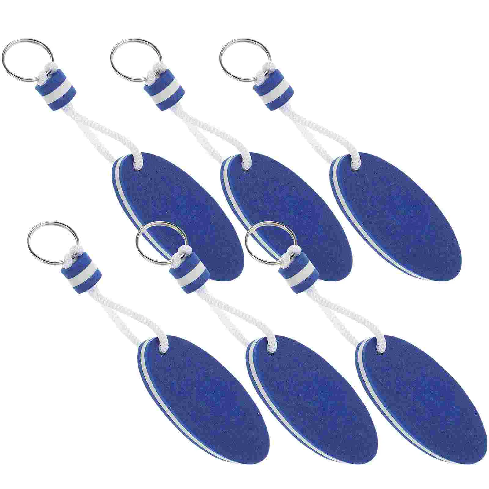 Floating Keychains Colored Floating Key Rings Hanging Floating Keyrings Water Sports Keychains Buoyant Holder Key Ring 5 pcs key chain mini backpack keychain ring pendant bag charm baseball keychains women sports party favors kids miss