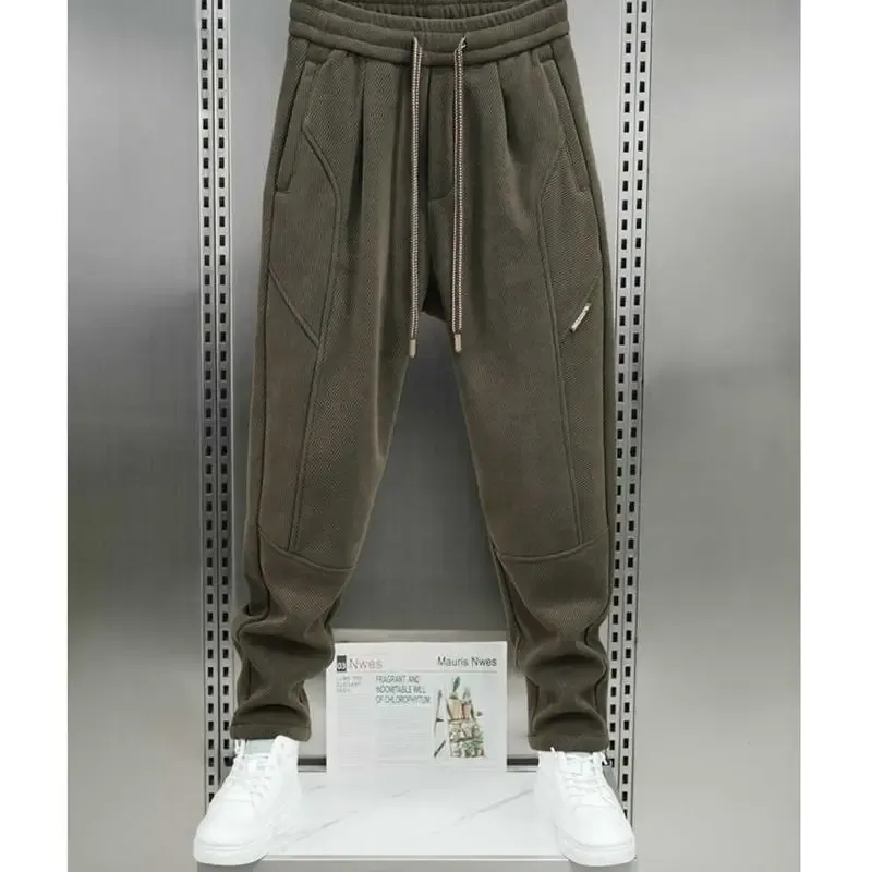 Fashionable Versatile Casual Men's Pants Spring Autumn Slimming Smooths Your Silhouette Trendy Seamless Sweatpants Unique Inseam