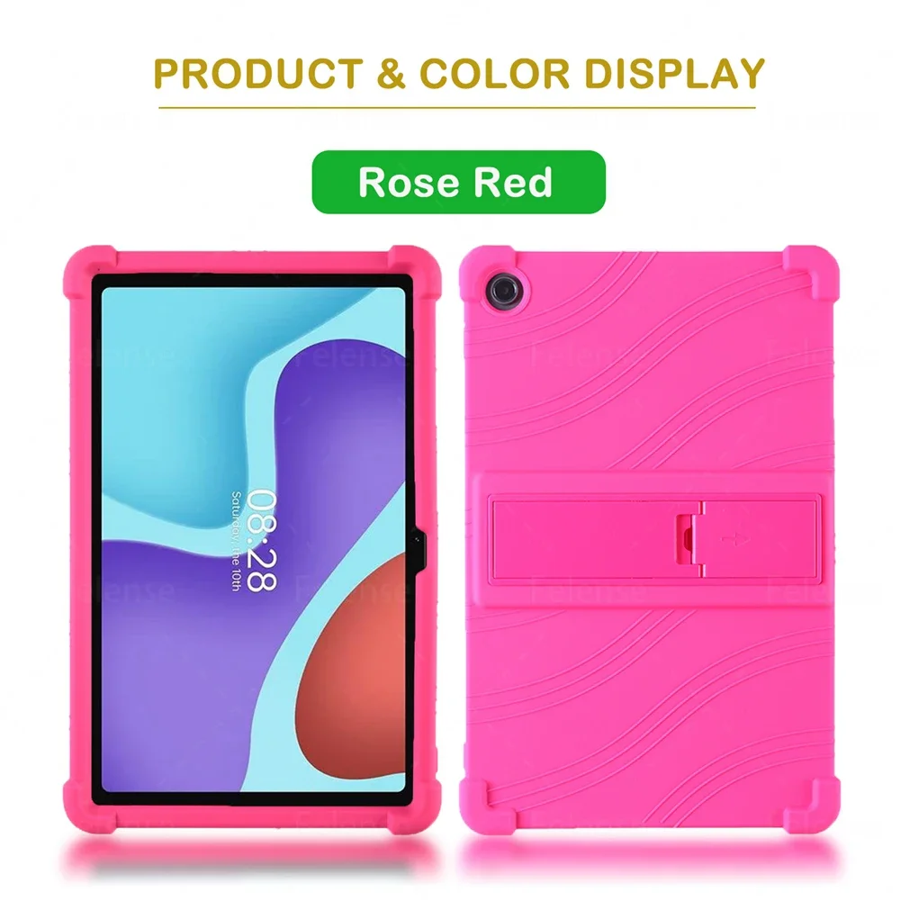 Shockproof Soft Silicone Kickstand Tablets Cover, caso
