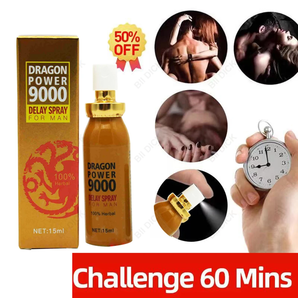 60 Min Sex Delay Spray for Men Ejaculation Sex Man Prolong Sprays Penis Premature Ejaculati
