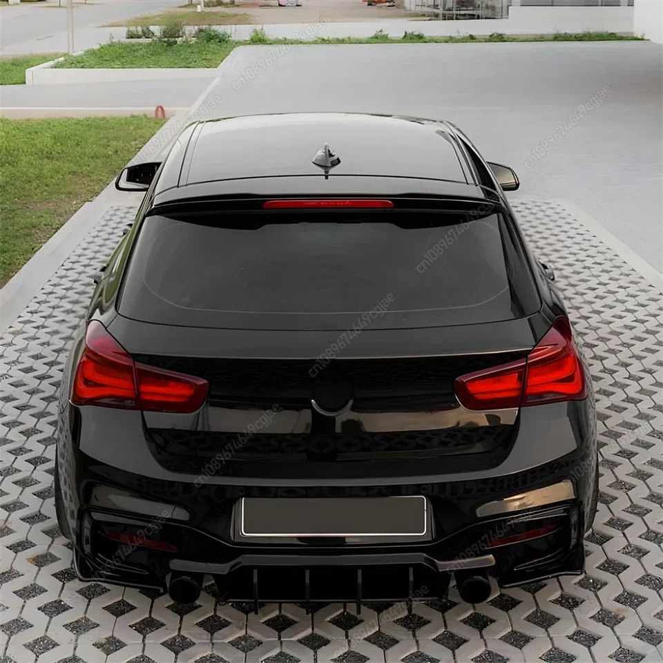 Aileron Arrière Toit Pour BMW Série 1 F20 F21 - ABS Ou Fibre Carbone - Style Sport, Installation Adhésive Facile