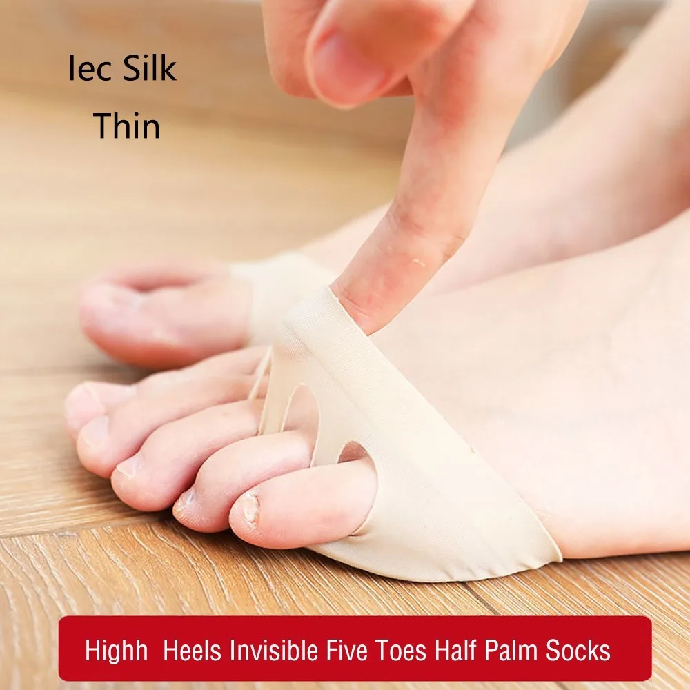 8Pcs Fabric Metatarsal Pads Forefoot Pads for Woman High Heels Prevent Pain and Discomfort Foot for Shoes Insert Toe Socks