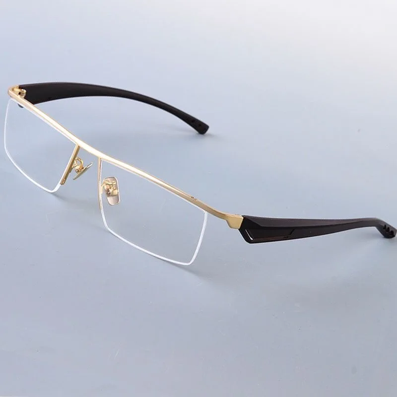 

Vazrobe Brand 160mm Oversized Eyeglasses Frame Men Semi Rimless Myopia Glasses Male Big Wide Large Spectacles for Prescription