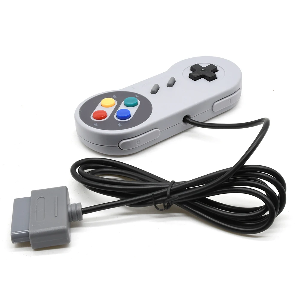 Gamepad 16 Bit Controller AV cable for Super Nintendo SNES System Console Control Pad