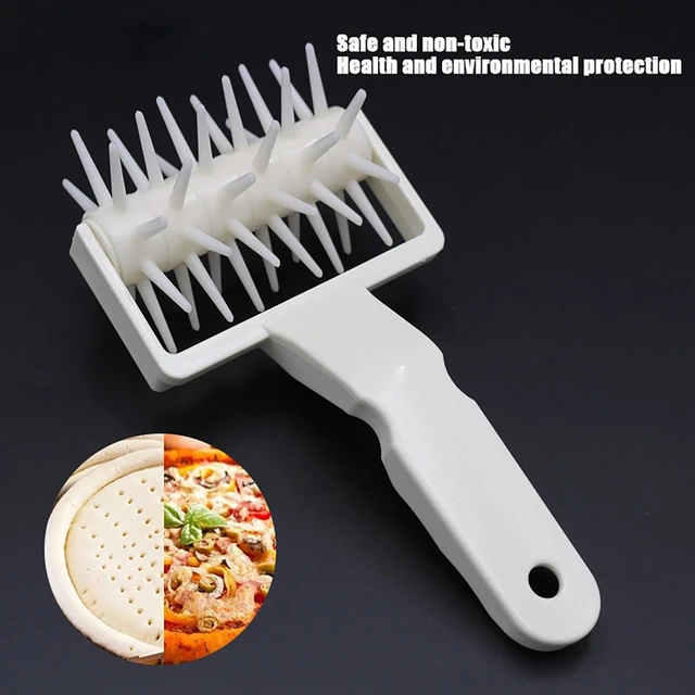 Stainless Steel Pastry Docker Roller Lattice Cutter Needle Pin Punch Pizza  Dough Cutter with Wooden Handle Puncher Docking Tool - AliExpress