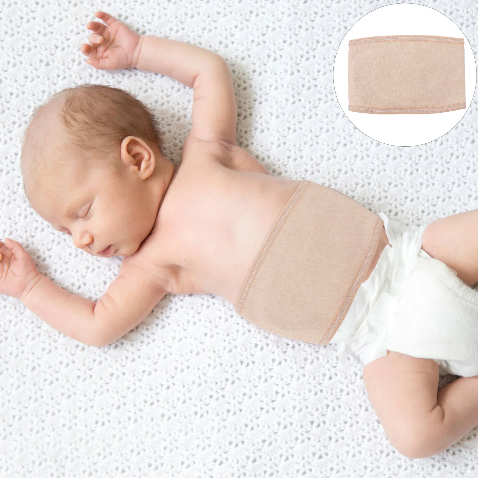 4pcs Supple Cotton Baby Belly Bands Comfortable Newborn Cotton